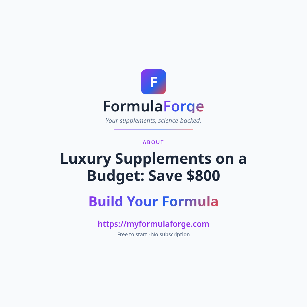 Next steps — Luxury Supplements on a Budget: How to Save $800 in 6 Months