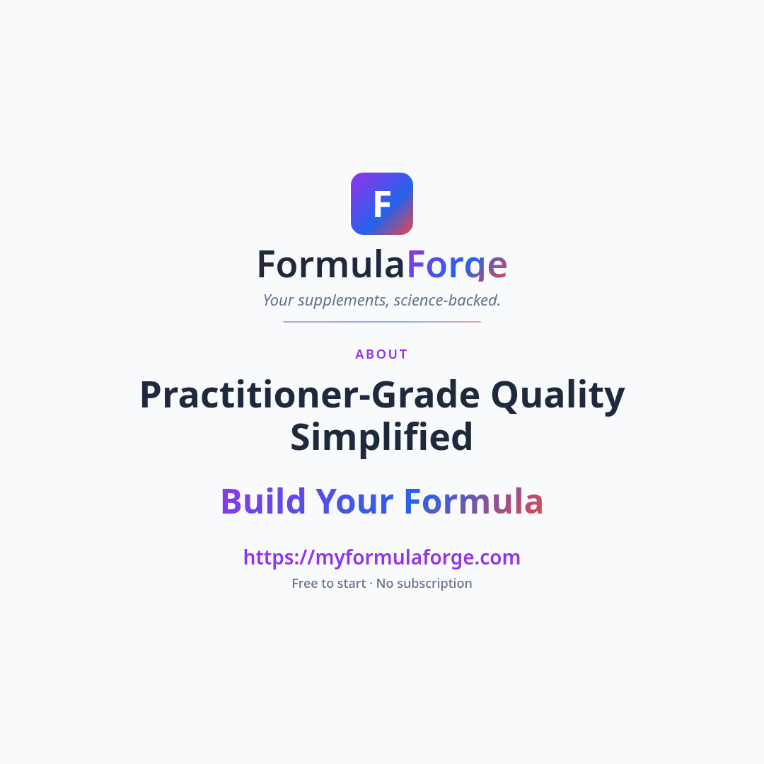 Next steps — Practitioner-Grade Quality, Simplified: The FormulaForge Advantage
