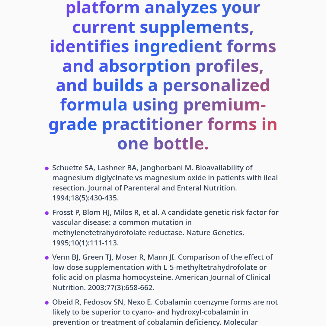 Bottom line — FormulaForge Beta Is Live: Practitioner-Grade Supplements, Personalized