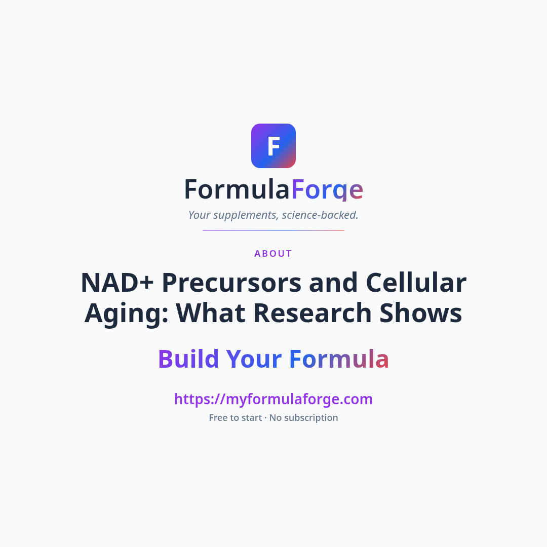 Next steps — NAD+ Precursors and Cellular Aging: What Research Shows