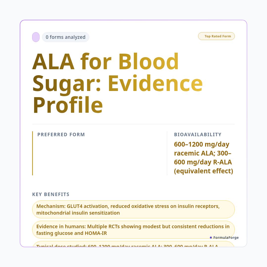 Ingredient — Alpha-Lipoic Acid: The Science Behind the 65% Search Surge