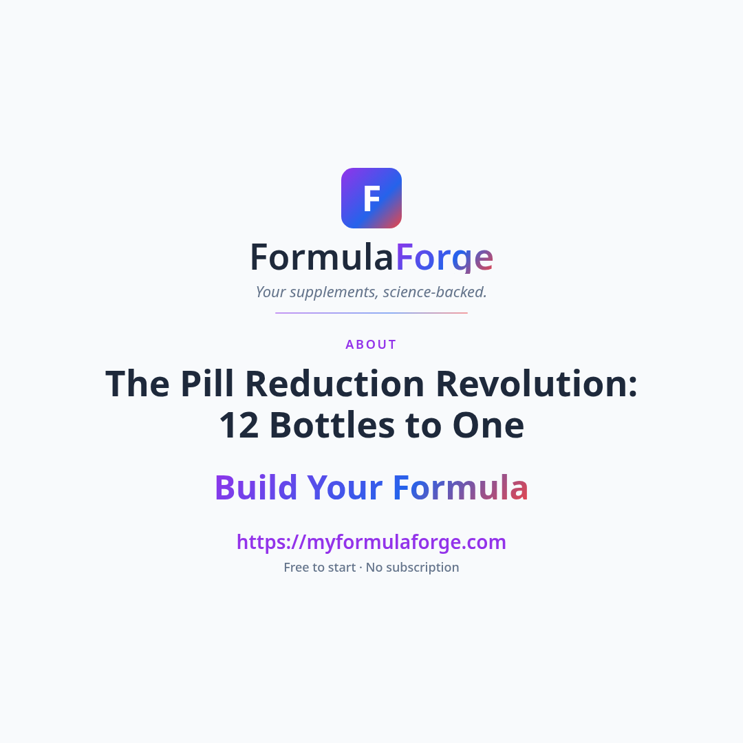 Next steps — The Pill Reduction Revolution: From 12 Bottles to One