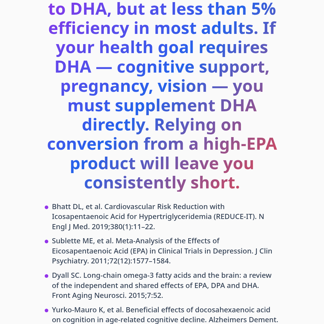 Bottom line — Omega-3 EPA vs DHA: Understanding the Differences