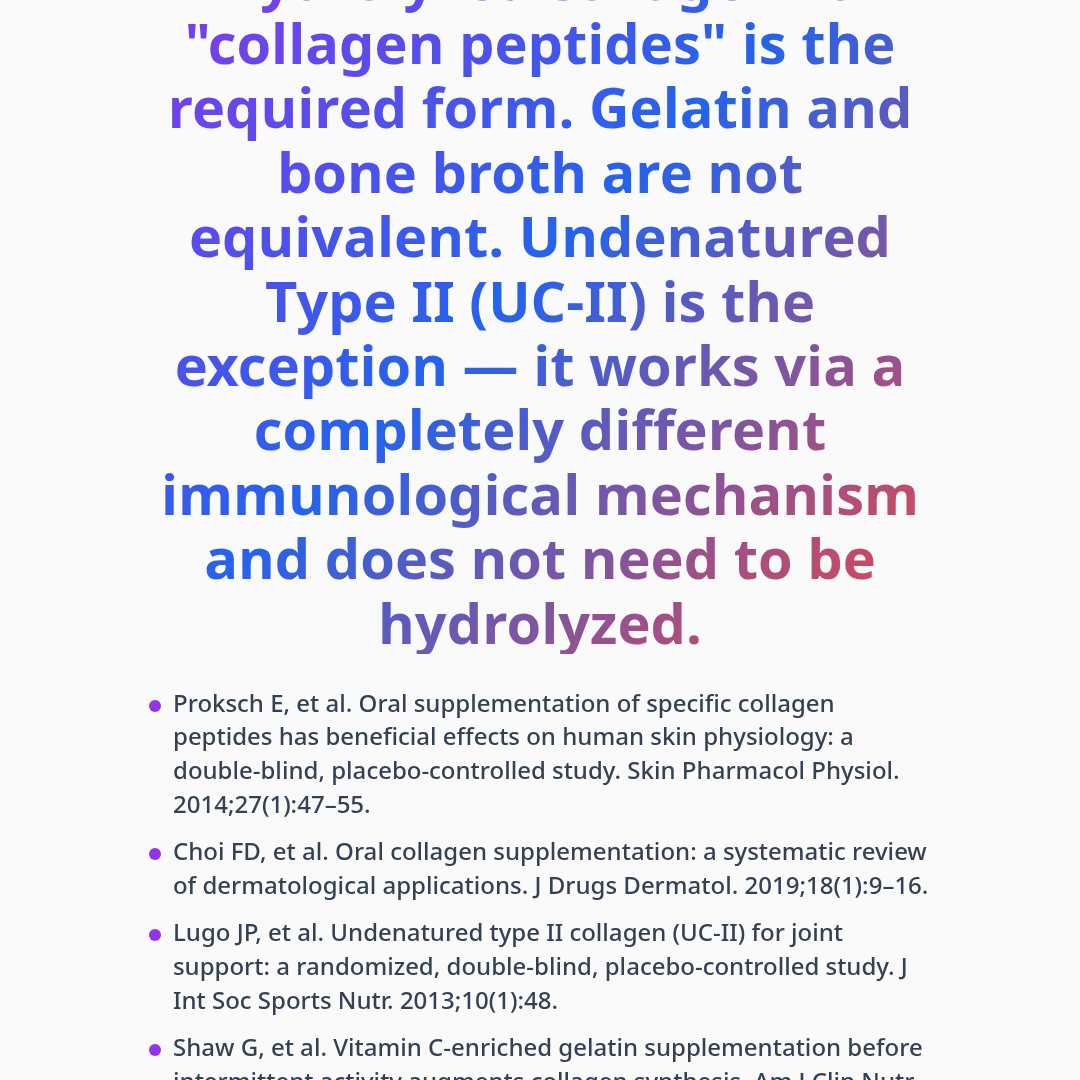 Bottom line — Collagen Supplements: What You Need to Know Before You Buy