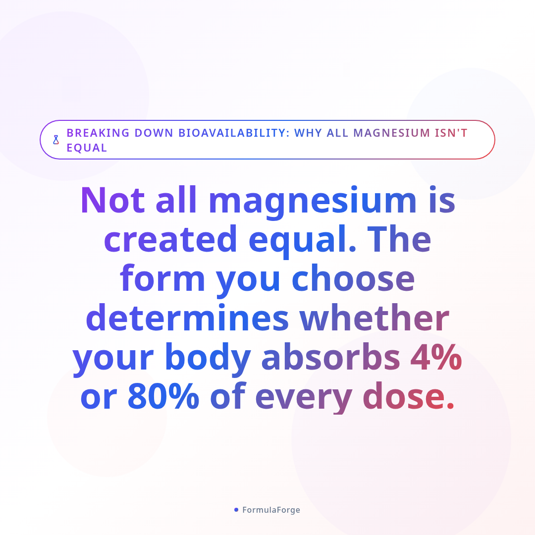 Overview — Breaking Down Bioavailability: Why All Magnesium Isn't Equal